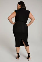 Load image into Gallery viewer, MOCK NECK POWER DRESS | BLACK001