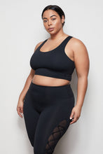 Load image into Gallery viewer, THE CRISS CROSS CROP TOP | BLACK001