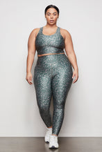 Load image into Gallery viewer, THE FEROCIOUS CRISS CROSS CROP TOP | SPRING LEOPARD001