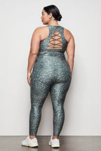 Load image into Gallery viewer, THE FEROCIOUS CRISS CROSS CROP TOP | SPRING LEOPARD001