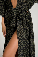 Load image into Gallery viewer, GODDESS ROBE | SAGE LEOPARD005