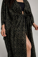 Load image into Gallery viewer, GODDESS ROBE | SAGE LEOPARD005