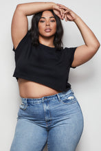 Load image into Gallery viewer, THE CROP BOY TEE | BLACK001