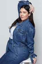Load image into Gallery viewer, KNOTTED JEAN JACKET | BLUE472