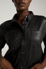 Load image into Gallery viewer, CINCHED CROP TUNIC | BLACK001