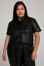 Load image into Gallery viewer, CINCHED CROP TUNIC | BLACK001