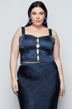 Load image into Gallery viewer, GETAWAY TOP | NAVY ZEBRA001