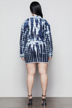 Load image into Gallery viewer, SHIBORI CROPPED JACKET | BLUE468
