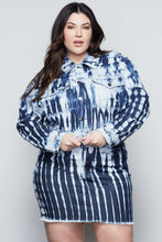 Load image into Gallery viewer, SHIBORI CROPPED JACKET | BLUE468
