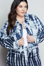 Load image into Gallery viewer, SHIBORI CROPPED JACKET | BLUE468
