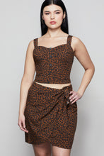 Load image into Gallery viewer, HIGH WAIST SARONG MINI | CHAI LEOPARD001
