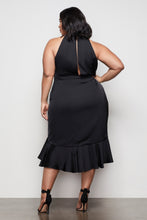 Load image into Gallery viewer, THE RESORT HALTER DRESS | BLACK001
