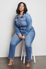 Load image into Gallery viewer, THE FIT FOR SUCCESS LONG SLEEVE JUMPSUIT | BLUE421
