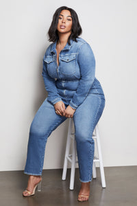 THE FIT FOR SUCCESS LONG SLEEVE JUMPSUIT | BLUE421