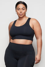 Load image into Gallery viewer, THE CRISS CROSS CROP TOP | BLACK001
