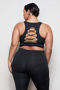 THE CRISS CROSS CROP TOP | BLACK001