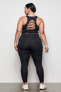 THE CRISS CROSS LEGGING | BLACK001