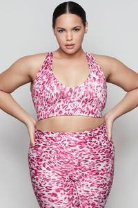 DOUBLE KNIT KEY HOLE BRA | QUARTZ LEOPARD001