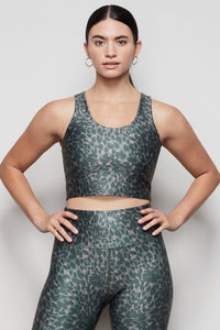 THE FEROCIOUS CRISS CROSS CROP TOP | SPRING LEOPARD001