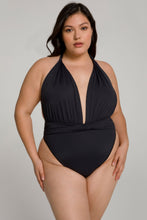 Load image into Gallery viewer, WAIST CINCHER ONE-PIECE | BLACK001
