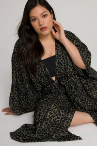 GODDESS ROBE | SAGE LEOPARD005