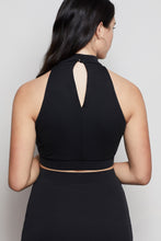 Load image into Gallery viewer, THE INTO YOU HALTER CROP TOP | BLACK001
