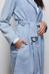DENIM TRENCH | BLUE422