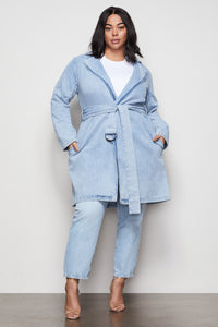 DENIM TRENCH | BLUE422