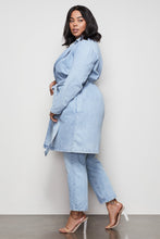 Load image into Gallery viewer, DENIM TRENCH | BLUE422
