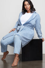 Load image into Gallery viewer, DENIM TRENCH | BLUE422
