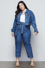 Load image into Gallery viewer, KNOTTED JEAN JACKET | BLUE472
