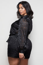 Load image into Gallery viewer, THE MIDNIGHT LEOPARD BURNOUT TOP | BLACK001
