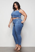 Load image into Gallery viewer, ZIP FRONT TOP | BLUE426
